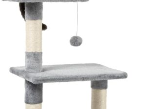 Lionto Tiragraffi Gatto Altezza 85 cm, Grigio Chiaro | Accessorio per Gatti