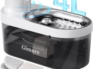 Gimars Fontanella Gatto Senza Fili 4L con Sensore