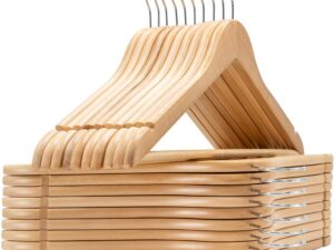 Grucce in legno edihome, 20 pz con gancio girevole