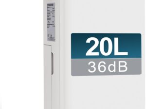 Deumidificatore OKYUK 20L, 60 m², 5.5L serbatoio, 24h timer