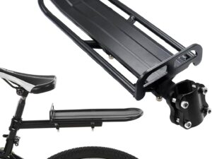 Portapacchi posteriore bici 10 kg in alluminio regolabile