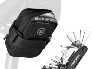 ROCKBROS Borsa Sottosella + Kit Riparazione 16 in 1
