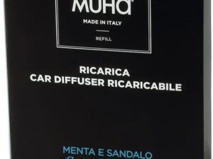 MUHA' Profumatore Auto Ricarica Menta & Sandalo
