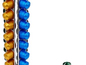 Supporto capsule Nespresso Exzact 40 pezzi (argento cromo)