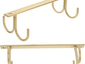 EXCEART Ganci Porta Tazzine in Ferro, 2 Pezzi - Salvaspazio