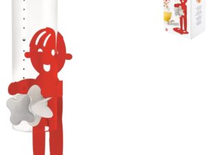 Dispenser cereali Sunrise, vetro e metallo rosso - Design moderno