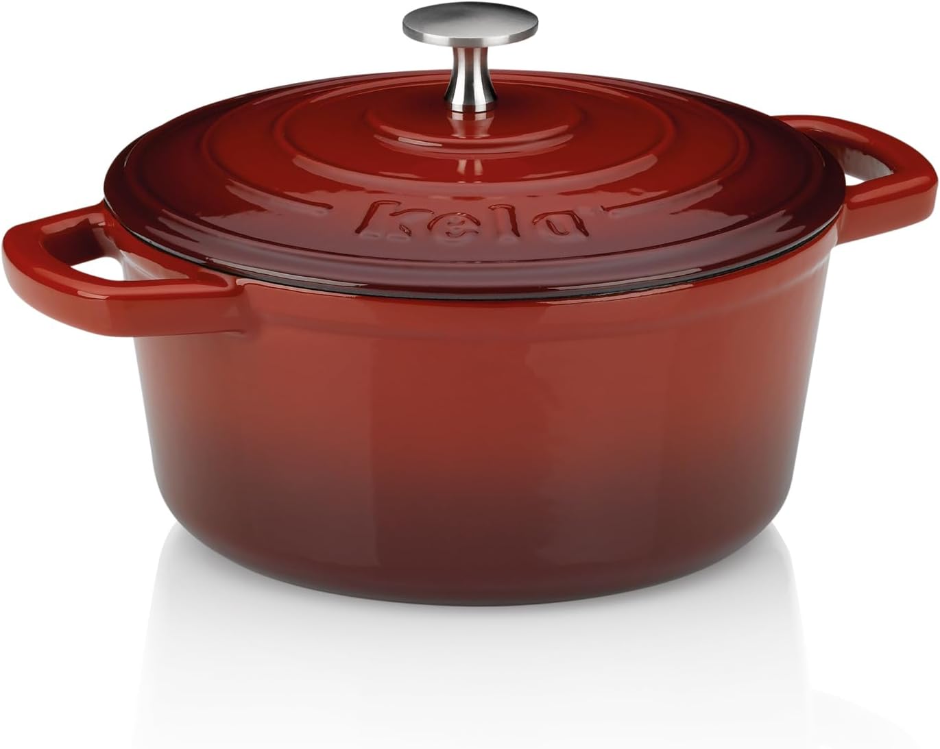 Kela Dutch Oven CALIDO 2,5L ghisa smaltata rossa