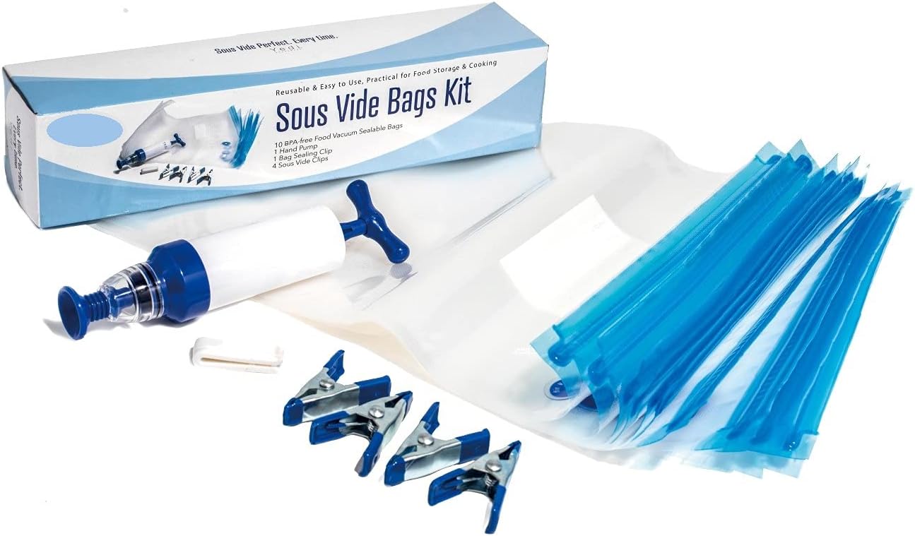 Melchioni SET Cottura Sottovuoto SOUSY 10 Sacchetti + Pompetta