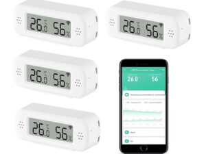 Termometro Igrometro WiFi 4 Pack con App e Alexa