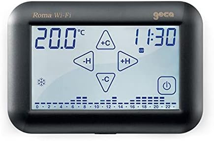 Geca Roma Wifi Touch Antracite 230V con Alexa/Google Home