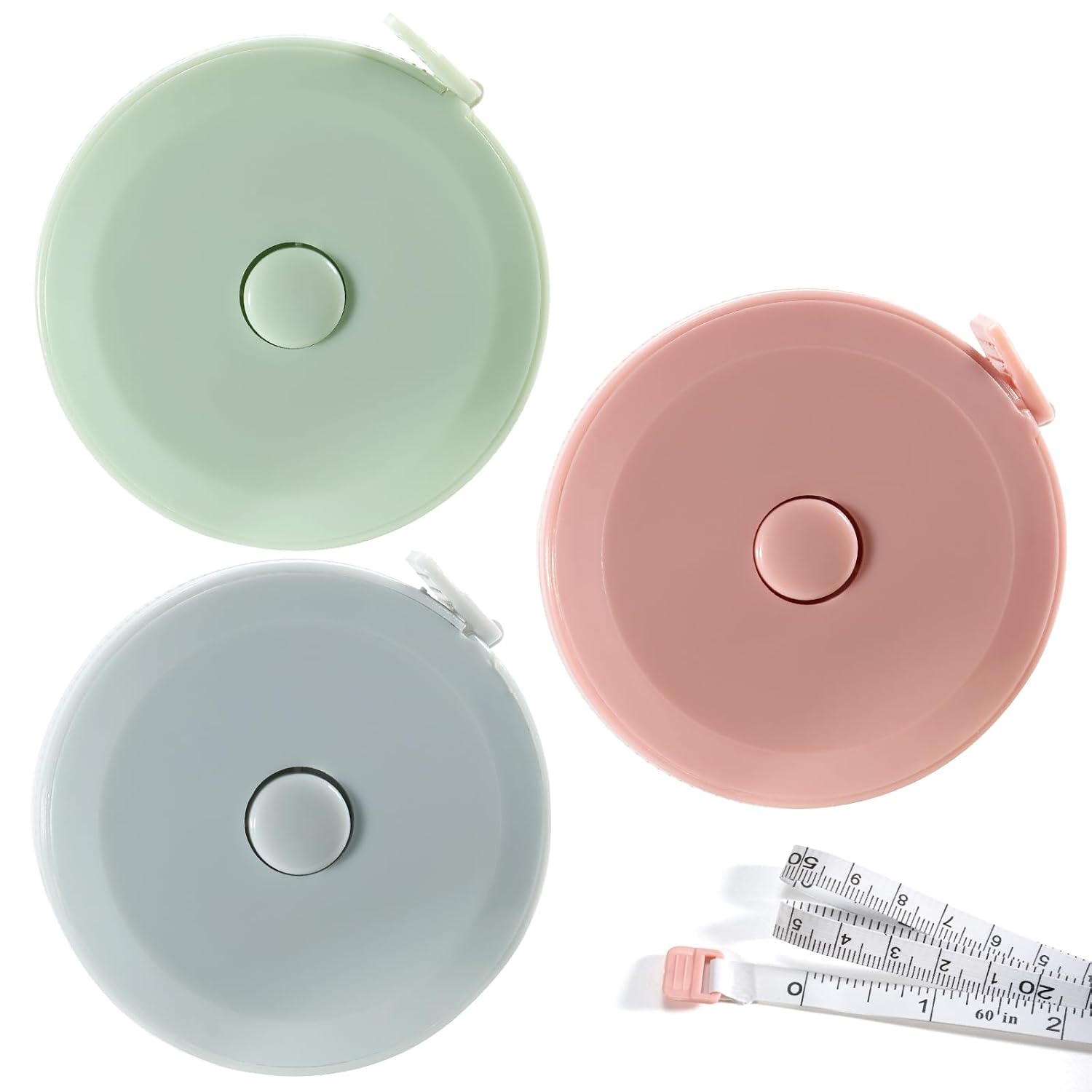 Set 3 metri a nastro per cucito 1,5 m blu rosa verde
