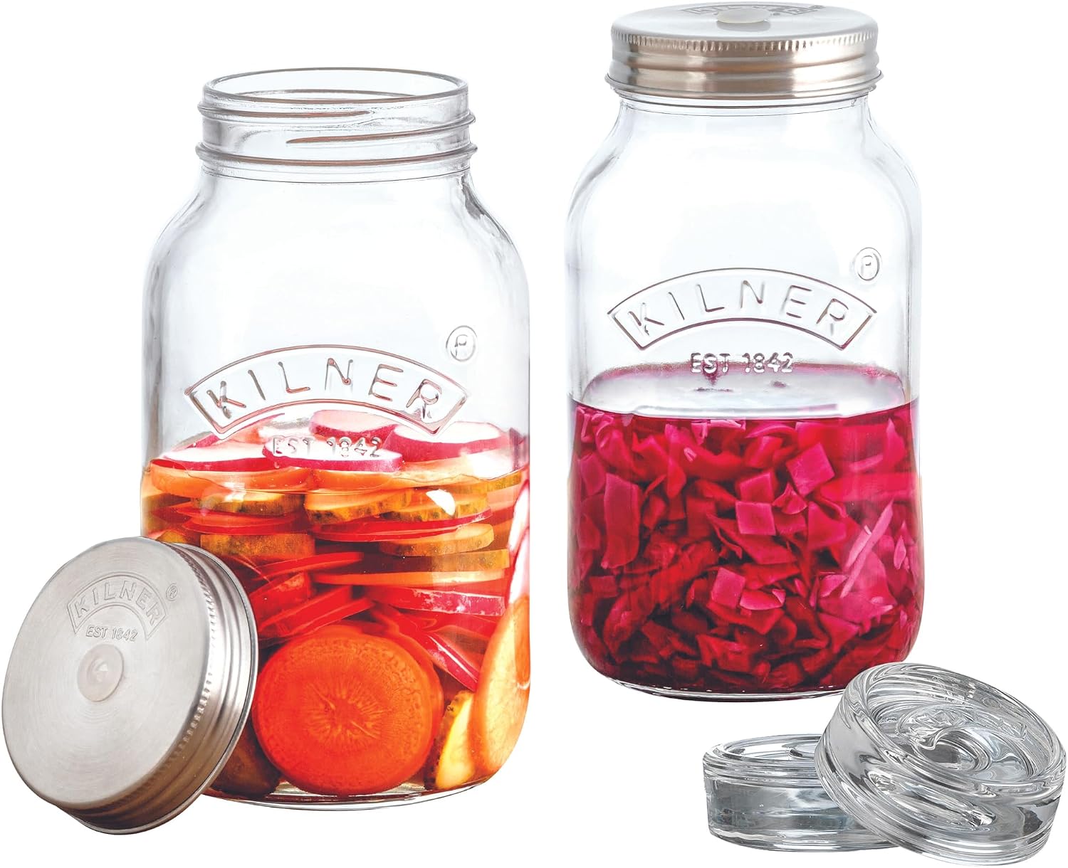 Kilner Set Fermentazione 2x1L con valvole e pesi