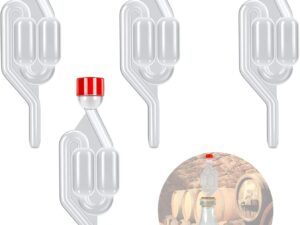 4 valvole Airlock fermentazione in plastica per birra e vino