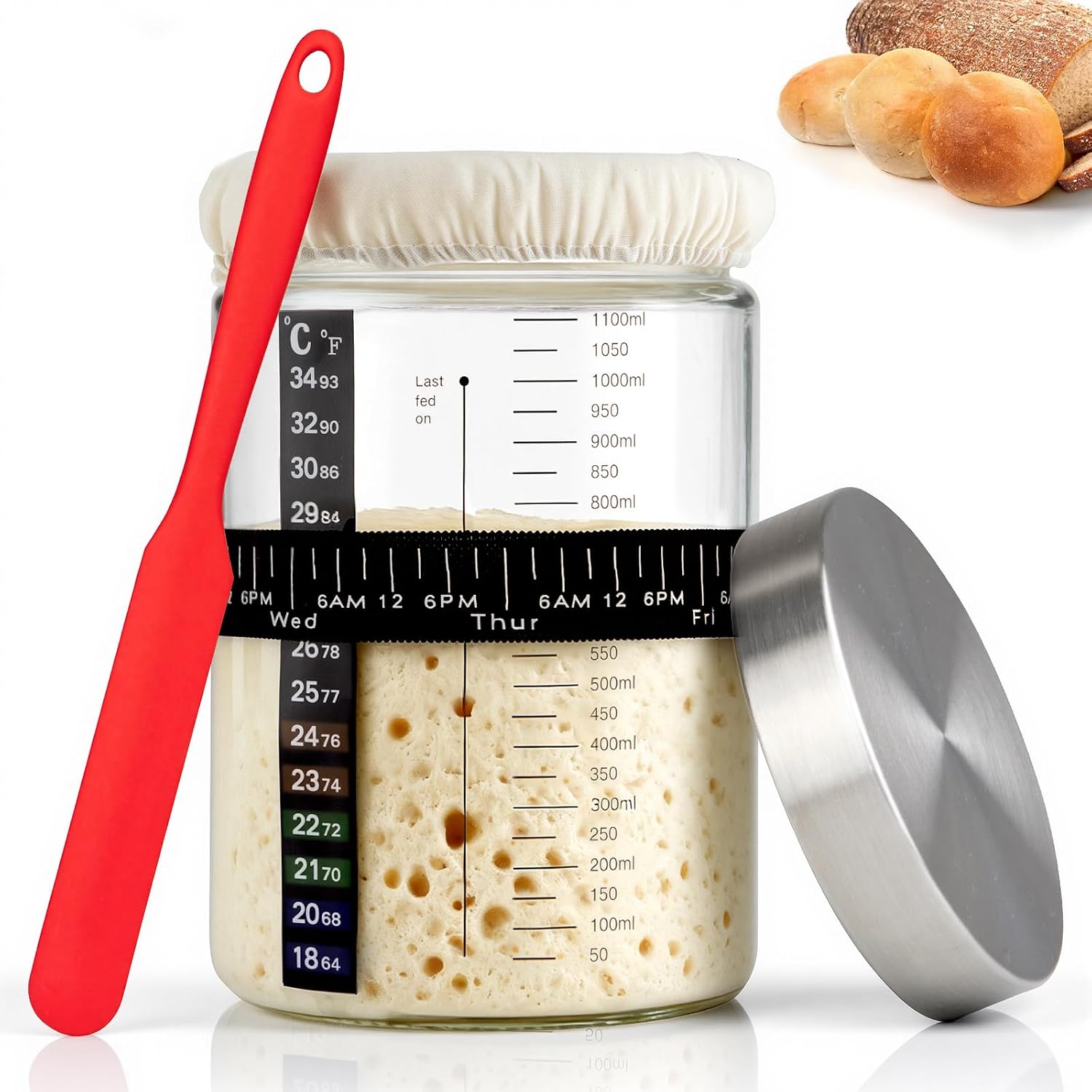Kit Lievito Madre 1200ml PITCH + PULSE con accessori
