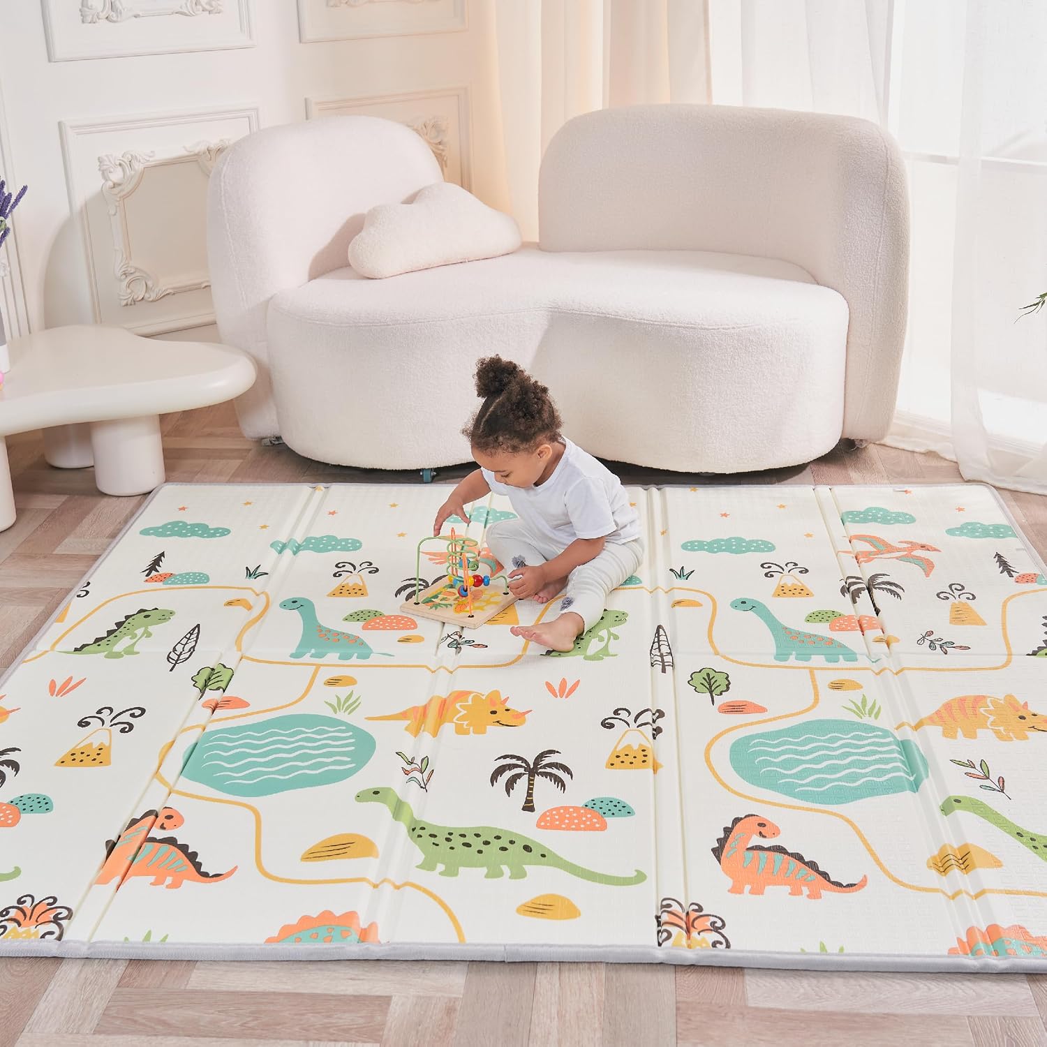 Tappeto gioco bimbi pieghevole 150x180cm Montessori