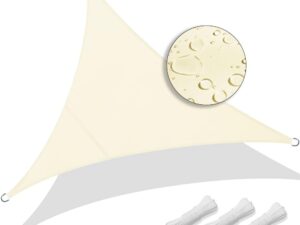 VOUNOT® Vela Ombreggiante 5x5x5m, Beige