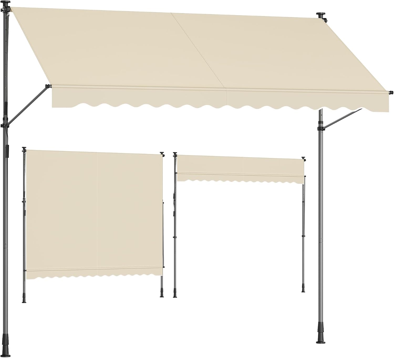 SONGMICS Tenda Avvolgibile 300x120 cm Beige