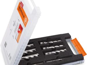 FEIN Set 6 frese a corona HSS 3/4" Weldon + perni in valigetta