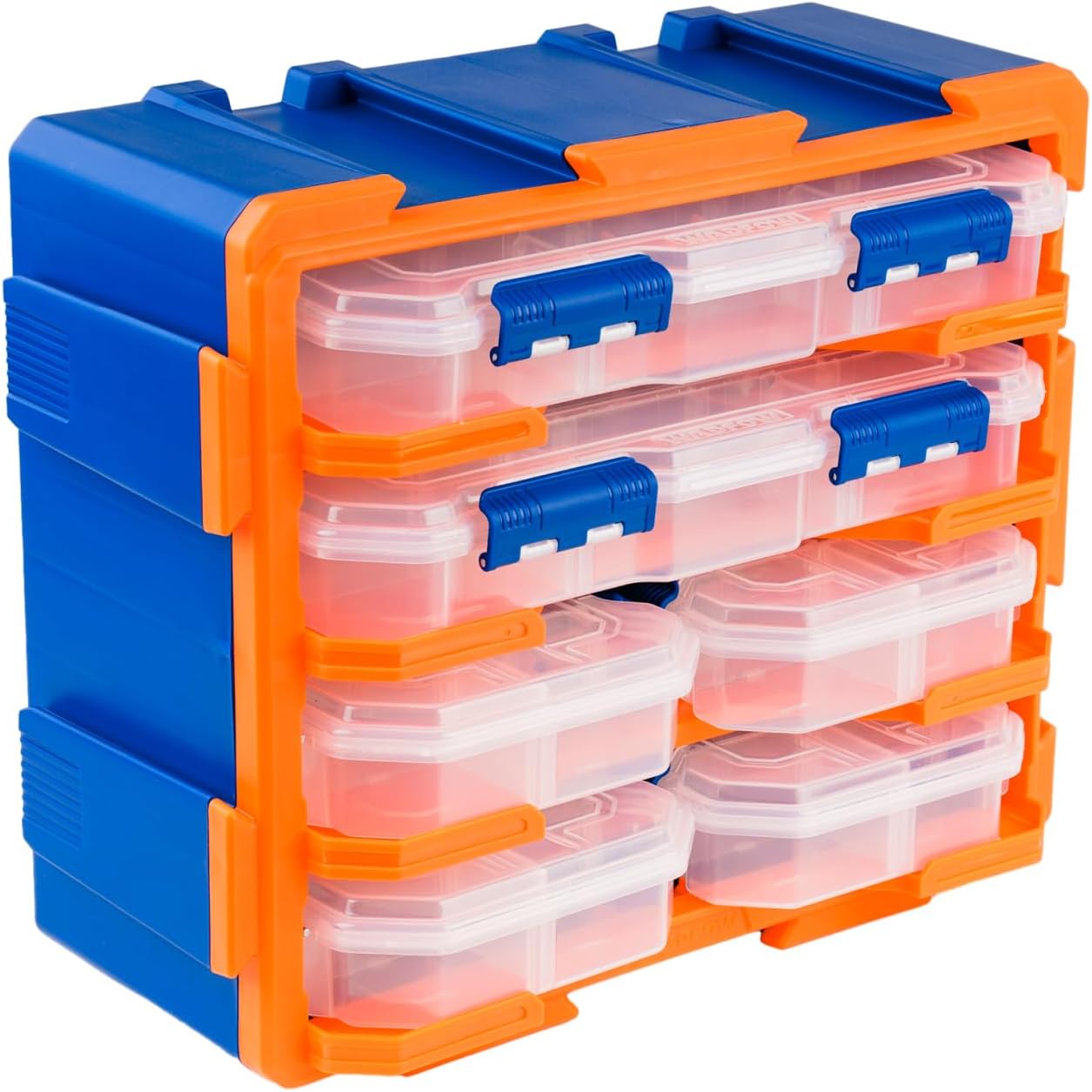 Brigros Cassettiera 4 Cassetti Trasparenti 38x18 cm