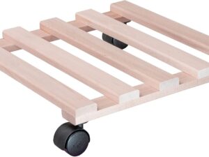 Carrello porta piante Faggio Naturale Wagner - 34x34 cm