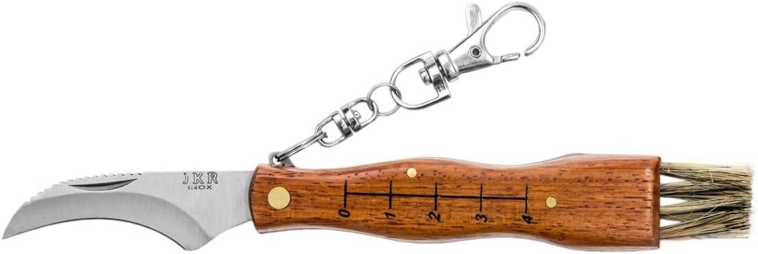 Joker MT&CO - Coltello pieghevole per funghi con lama e spazzola
