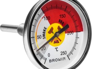 Browin 101250 Termometro per barbecue 250°C acciaio inox