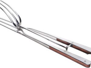 Steakarola Smart - Pinza BBQ in acciaio e legno