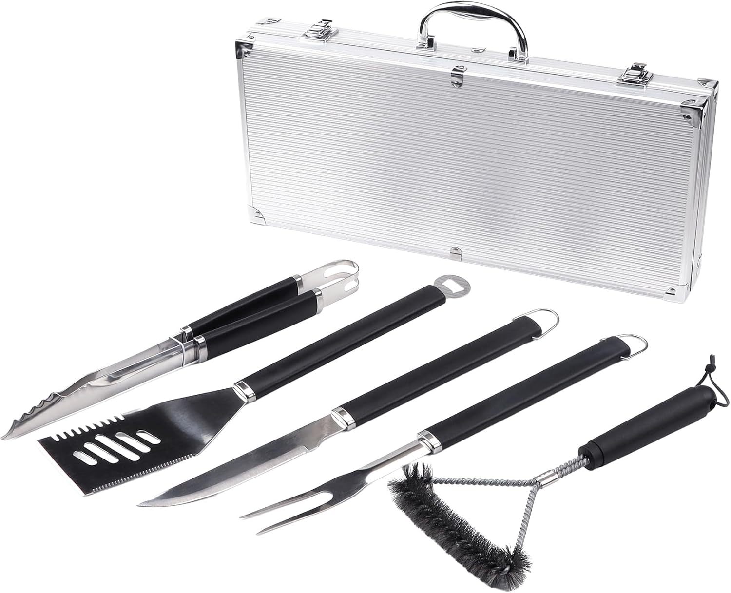 Valigetta Barbecue 5 Accessori Acciaio Inox AMIG AM01