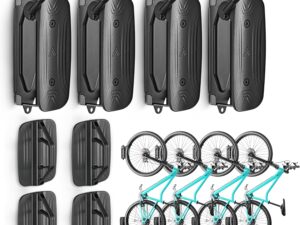 monTEK Supporto parete girevole per bici - 4 pezzi