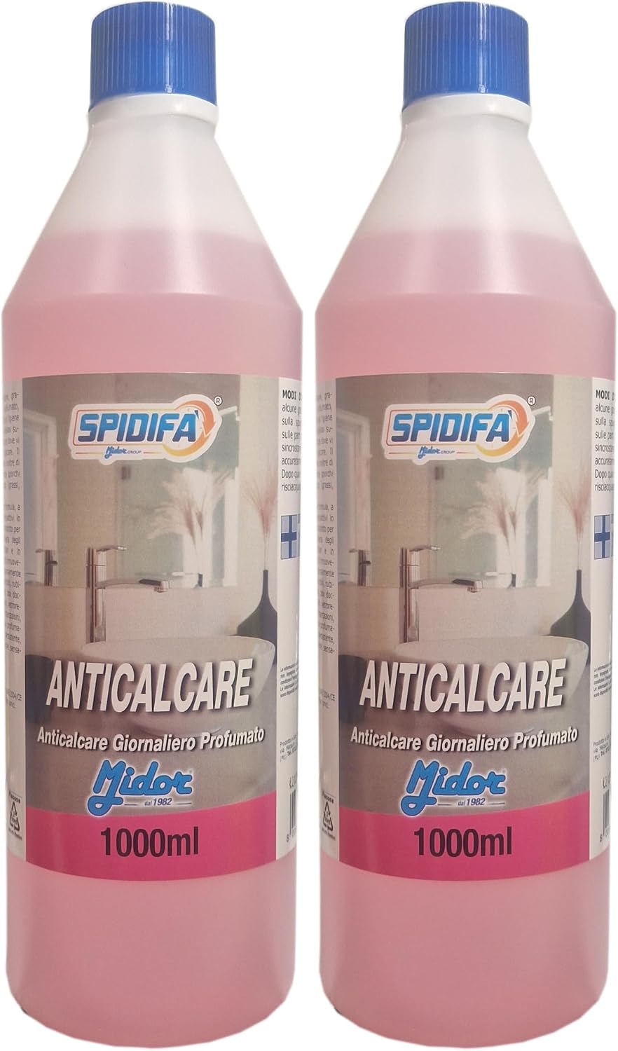ANTICALCARE Spidifà bagno 1kg (2 confezioni) - Rimuovi calcare e sporco
