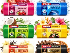 Sacchetti immondizia profumati FRIO Multifrutti 30L - 90 pezzi