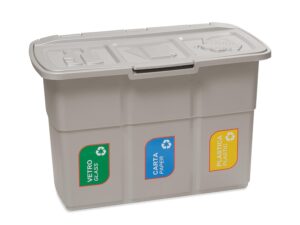 DEA HOME Ecopat Pattumiera differenziata 75L 3 scomparti