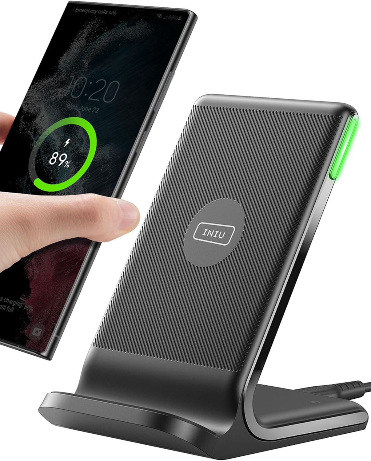 Caricatore Wireless INIU 15W per iPhone e Galaxy