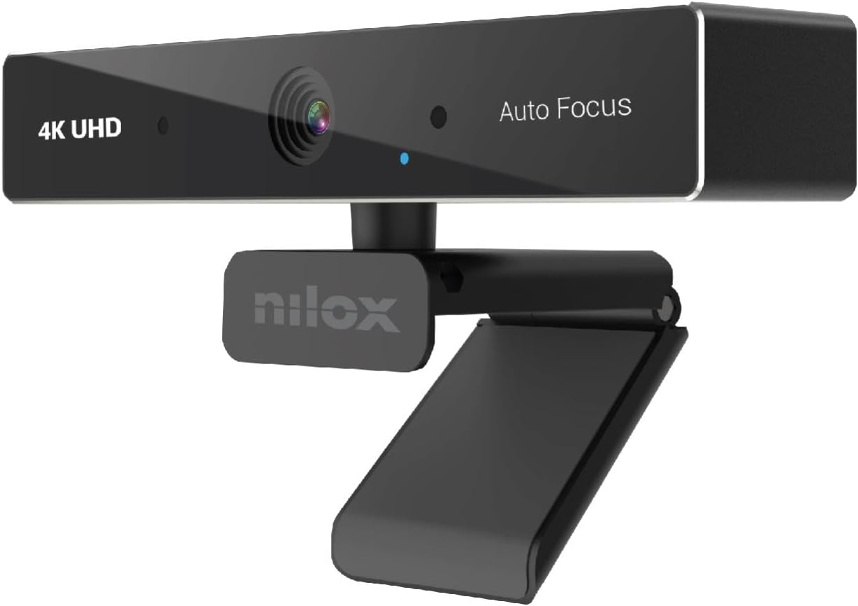 Webcam Nilox 4K UHD con microfono e messa a fuoco automatica