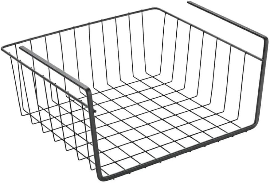 Metaltex Cestello sottopensile nero 30x26x14 cm