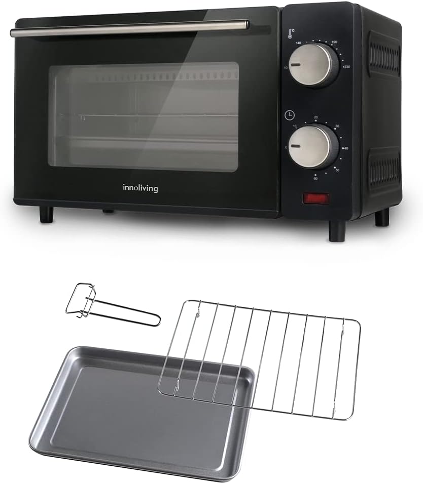 Innoliving Forno Elettrico 10L INN-790, 650W - Cotture Rapide e Croccanti