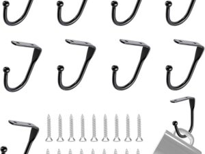 Set di 9 ganci neri per tazze e utensili da cucina