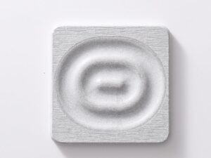 Sottobicchieri in diatomite grigio chiaro, asciugatura rapida e isolamento termico