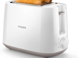 Philips Tostapane 2 Fette, 8 Programmi, Bianco