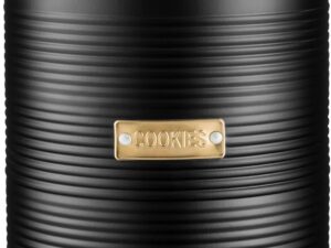 Typhoon Living - Barattolo biscotti 2,6L nero/oro, ermetico