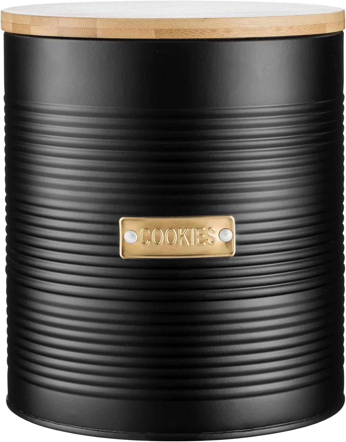 Typhoon Living - Barattolo biscotti 2,6L nero/oro, ermetico
