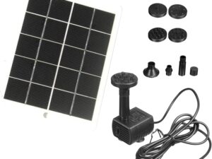 Pompa solare per fontana 15W, regolabile e resistente