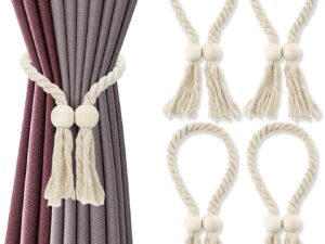 Fermatende Magnetico 4 Pezzi AiQInu in Legno Bianco