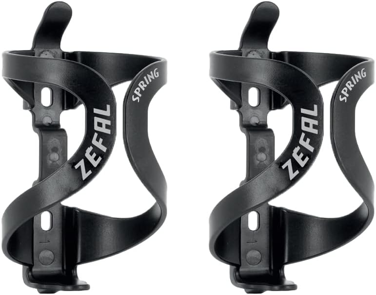 ZEFAL Spring Nero - 2 Portaborracce Bici Leggeri