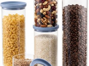 Amig Set Barattoli Vetro 5 Pezzi - Organizza Dispensa