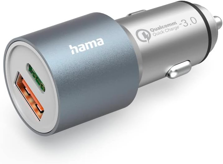 Hama Caricabatterie auto USB-C 38W, ricarica rapida 2 porte