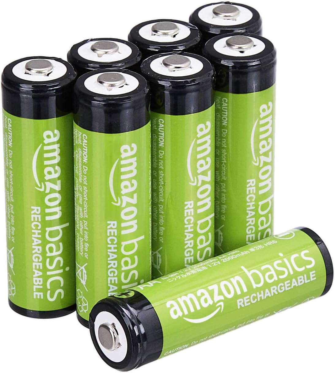 Batterie ricaricabili AA Amazon Basics 2000 mAh (8 pezzi)