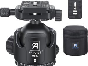 ARTCISE MB52B Testa a sfera 52mm, carico 30kg, piastra rapida