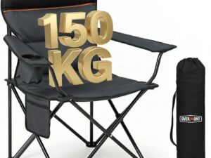 Sedia Pieghevole OVERMONT per Esterni - 150 kg, Portatile