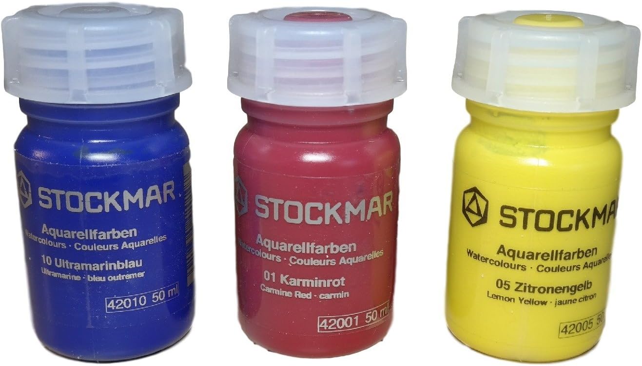 STOCKMAR Acquerelli Bundle 3x50ml - Colori Primari